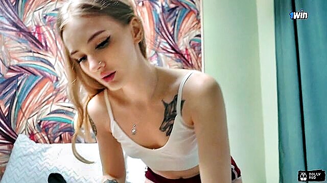 Dolly Rud - stepsister blowjob pov Dolly Rud