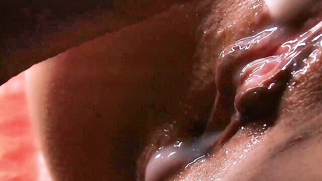 Close-up video of amateur girl getting her wet pussy slowly and extremely fucked by a dick, resulting in a creampie.