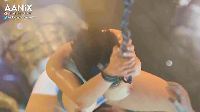 Jill Valentine - hot sexy porn video   jill valentine double penetration animation with sound