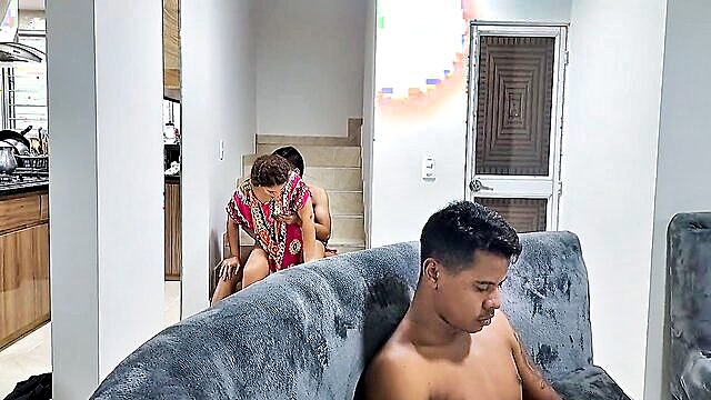 Nala - cheating with stepsisters sensual stair sex with european beauty Nala