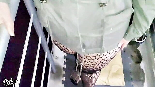 Aradia Murphy - balcony bang horny sister in laws public blowjob and almost caught by wife Aradia Murphy
