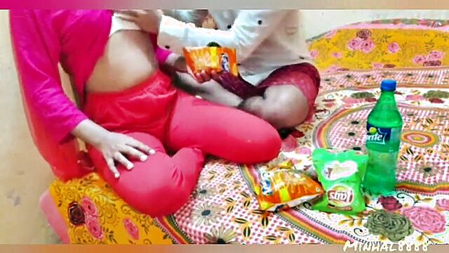 Minhal - xxx stepbrother gives blowjob and fucks stepsister in hindi Minhal