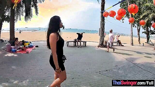 Big D - hd hot porn thai teen with a big booty gets pounded by a tourists huge cock Thai Swinger