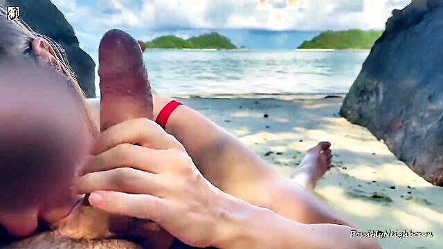beach blowjob caught   outdoor couples paradise : FapHouse