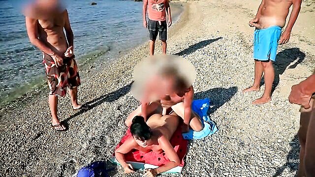Alexandra Wett - sex sex videos ultimate anal cum party with beach gangbang and cock fucking FapHouse