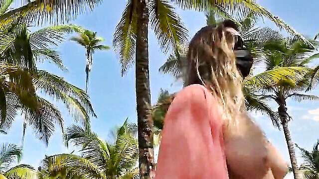 Batty Lux - xxx video natural tits bouncing on a park stroll Batty Lux