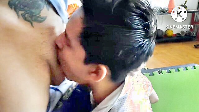 amateur bareback, bareback cum, amateur blowjobs - x** full hd gay workout turns into steamy encounter
