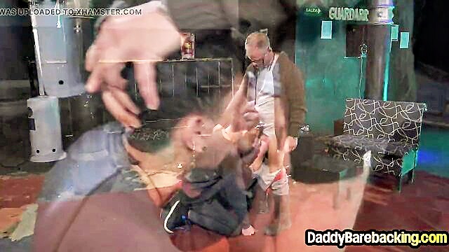 spanking, twink, anal hole - doggystyled twink gets his anal hole pleasured by a mature gay in hd