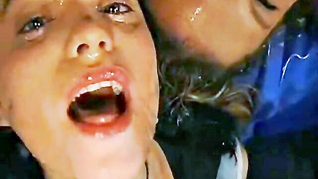 cumshot, facial, bukkake - german bukkake group with cum drinking and facial shots