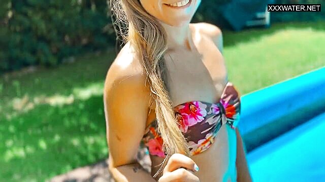 Bonnie Dolce - xxxcom erotic by the pool with hot babe bonnie Underwater Show