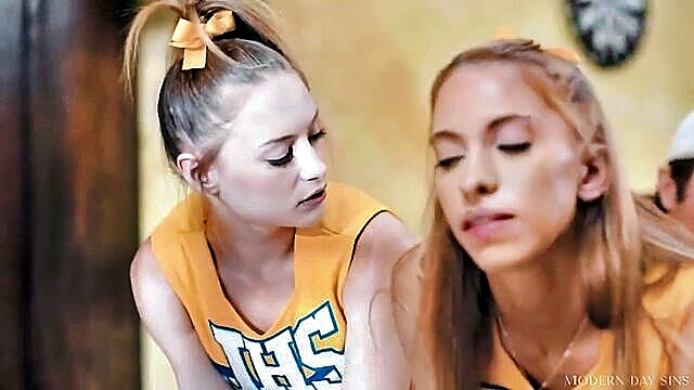 In this tantalizing image, a trio of coaches indulge in a steamy threesome, exploring petite breasts and high-definition anal play.