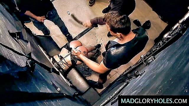 monster cock gangbang with toys and licking : Mad Glory Holes
