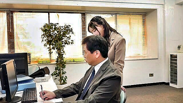 Karen A - asian teen karen gets naughty with younger boss and friend