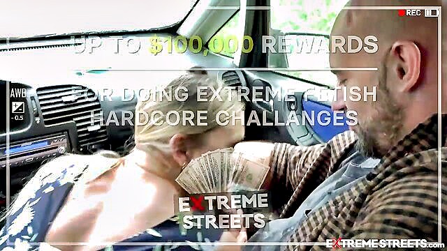 russian pornstars go wild on the streets for cash in xxxbp video : Extremestreets