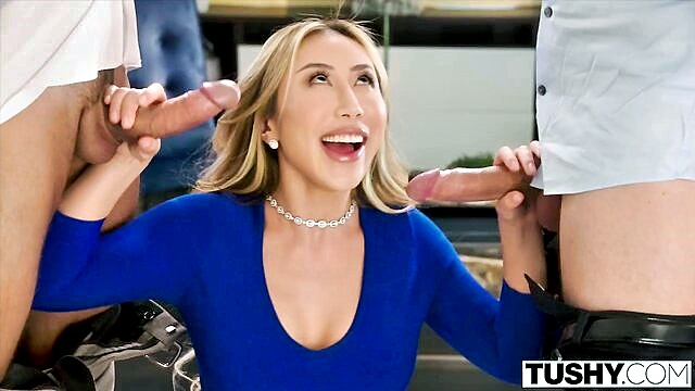 nicoles seductive skills land her a double penetration and facial : Tushy