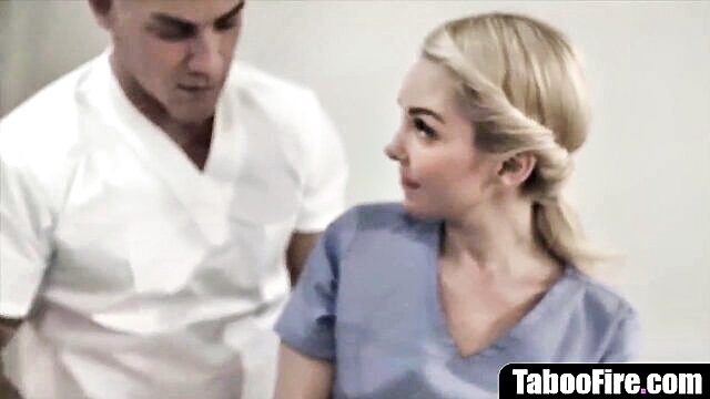 hardcore, sex, teen - blonde teen tricked by masseuse into xxx sex with husband