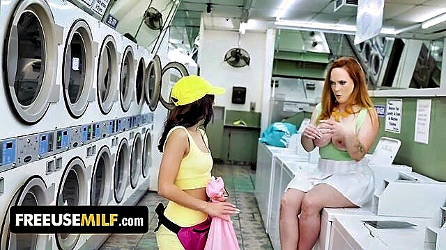 Summer Hart - latest indian porn meets american hardcore in wild laundry day 3way FreeUse Milf