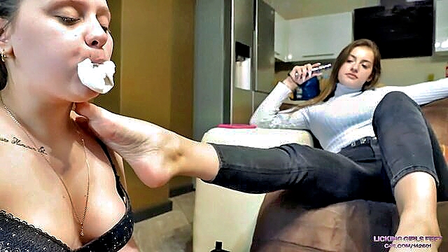 fetish, amateur, toy - amateur foot worship with sex toys and socks