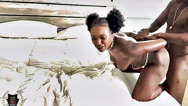 big cock, bbc, pussy - ebony bombshell gets pounded with bbc in hd