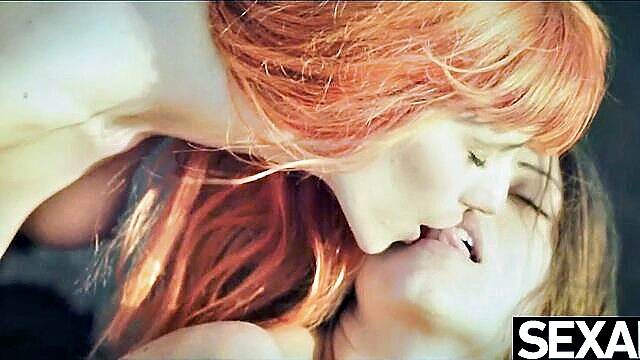 redhead and brunette in steamy lesbian action : Sex Art