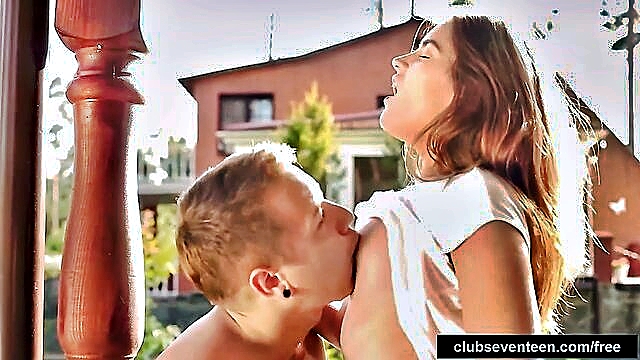 Big D - skating teen gets pounded outdoors in hot video ClubSeventeen