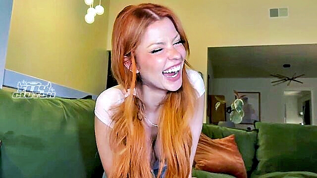 big dick, babe, best friend - redhead bestie proves her oral skills in pov video