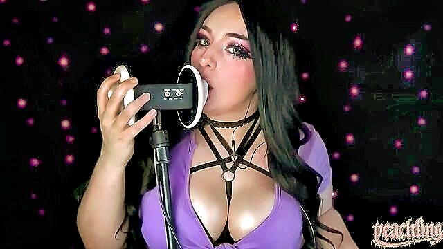 indulge in sensual asmr ear licking with big boobs : vada_heathcote