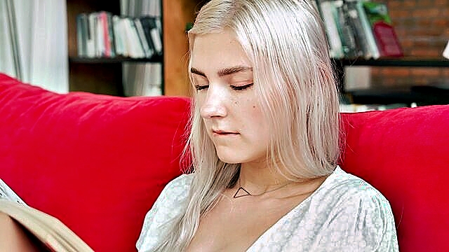 Stunning blonde pornstar Eva Elfie enjoys a double penetration in 4K Ultra HD, expertly handling every aspect of this steamy encounter.