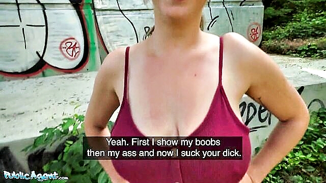 Lady Lynn - public agent with natural big boobs in outdoor encounter xxx 18 Public Agent