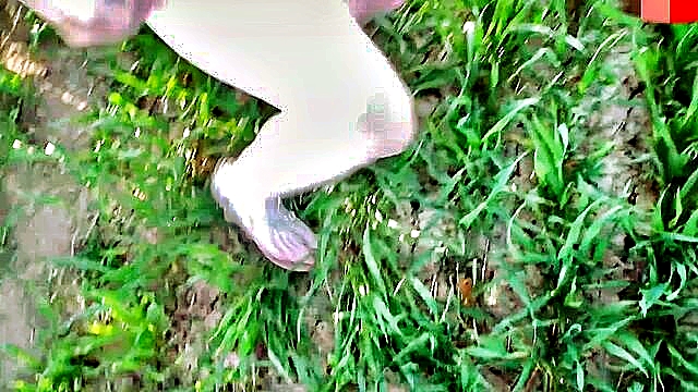 cum, pov, pov creampie - sexy blonde gets cumshot in orchard in hd pov