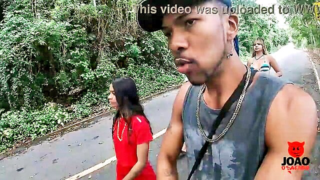 Thai Camargo - behind the scenes at nudism beach with staff and performers   wwwsexvideocom Joao O Safado