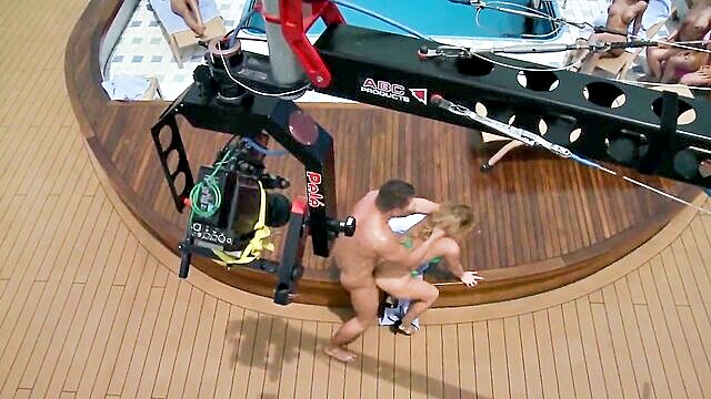 blonde, cumshot, facial - www xxx massive orgy on a boat with stunning blondes and brunettes