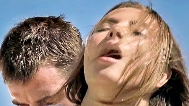 Connie Carter - teen beauty connie carter gives a blowjob in the open air