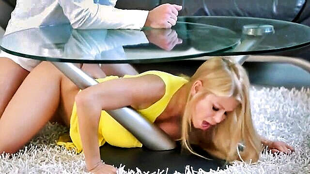 under the table, mom stuck, hd porn - free porncom mom stuck under the table