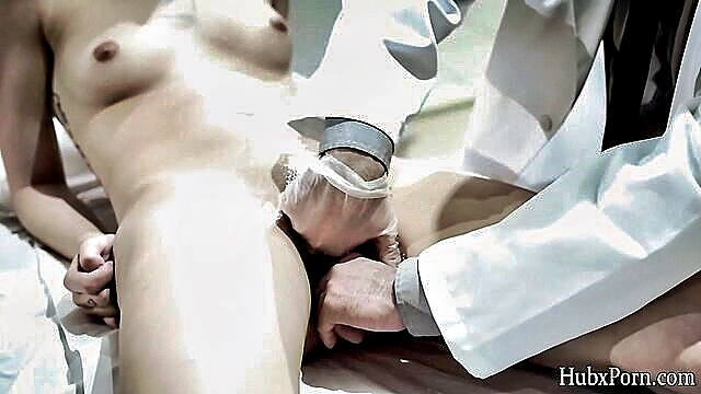 Sensual video preview features a brunette enchantress, Aspen Rae, engaging in a tantalizing medical encounter with a seductive doctor.