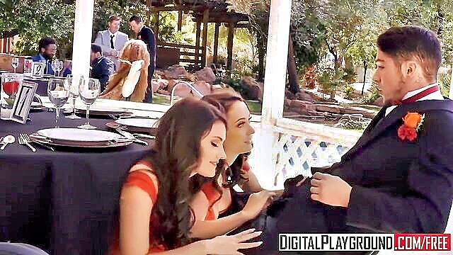 Adria Rae, Ashly Anderson, Connor Kennedy - brunette beauties indulge in public wedding pleasure on xxxhd Digital Playground