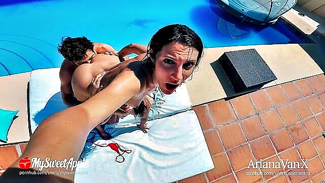 In this steamy image, a seductive stepmom entices her son for anal pleasure, starting with a tantalizing rimjob, leading to a passionate encounter.