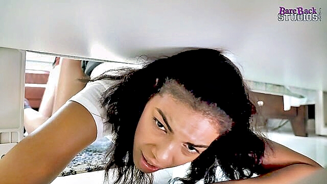 Luke Longly, Maya Farrell - stepmom and stepdaughter get naughty under the bed in hd