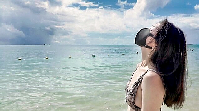 doggystyle pov, chinese model, missionary pov - sizzling asian beauty takes it outdoor in hd point of view