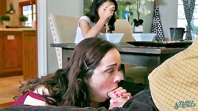 Aliya Brynn - taboo threesome with young students and their step sister