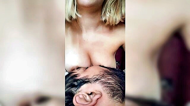 breast milk, boobs, 18 years old amateur - 18 year old step sister enjoys breastfeeding in hd