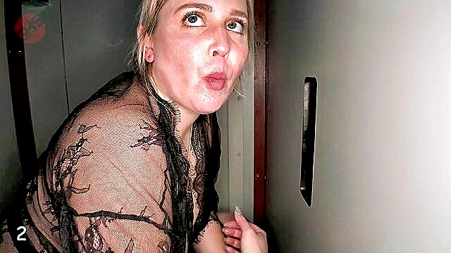 ghs, anjelica, gloryhole - exotic beauties indulge in wild pleasure at ghs station