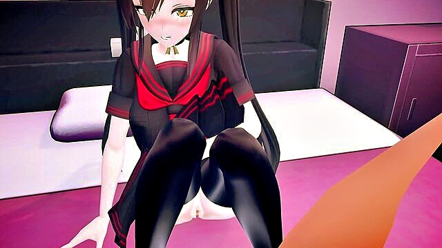 3d hentai, asian, hentai - asian 3d hentai video featuring mischievous twin sisters and sperm play