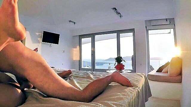 Ocean - real honeymoon romp in santorini with amateur couple