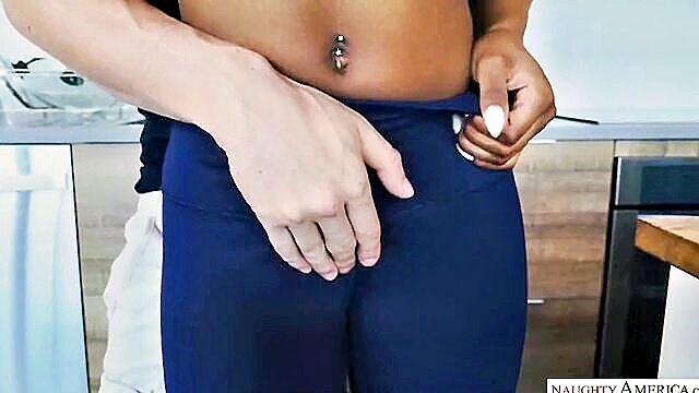 big tits, big ass, ebony - busty ebony bombshell gets wild in sex video