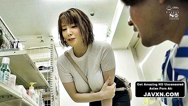 japanese, asian, big tits - japanese milf with big tits shops and gets naughty