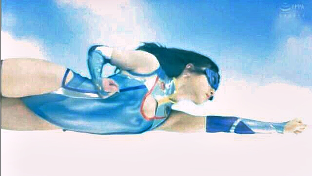 hentai, japanese, heroine - superwomans missionary position with licking and blowjob