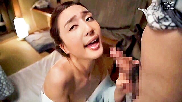 japanese wife, japanese, threesome - sensual japanese wife serves creamy pleasure to save her familys inn