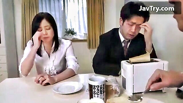 Aimi Yoshikawa - sensual bride seduces father in law in passionate poen video