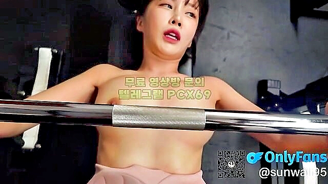 anal, ebony, asian - blonde babe gets oiled up for handjob and anal action